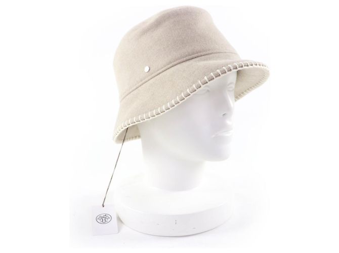 Hermès Harper57 Wool Hat Beige