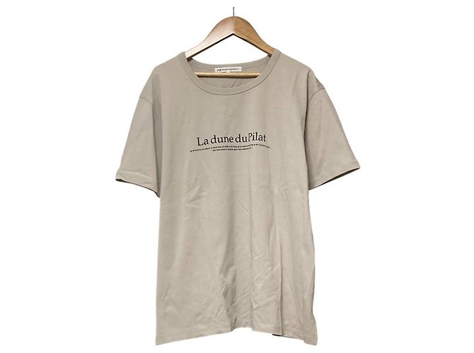 Autre Marque Camiseta de algodón con estampado 23ku Beige