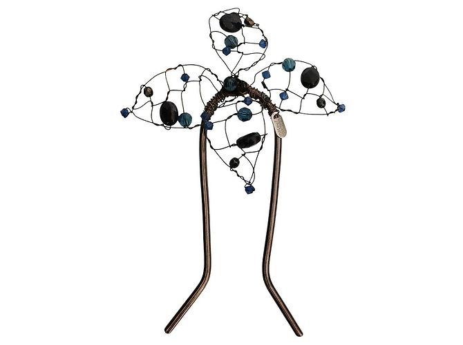Autre Marque Accesorio para el pelo Flower de colette malouf Azul