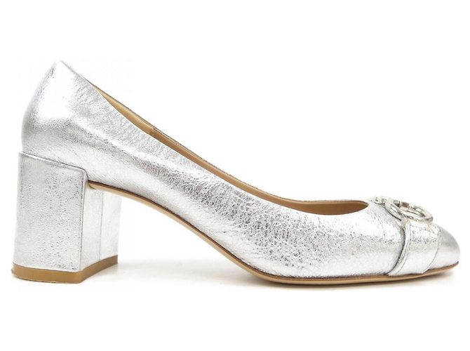 Salvatore Ferragamo Pumps Silber