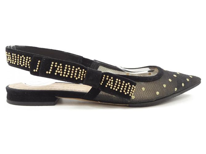 Escarpins Christian Dior KCB204PMR Plumetis&Stud Noir