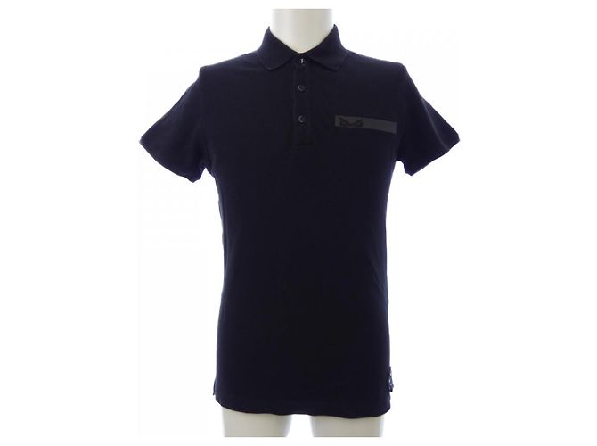 Polo de algodón Fendi Negro