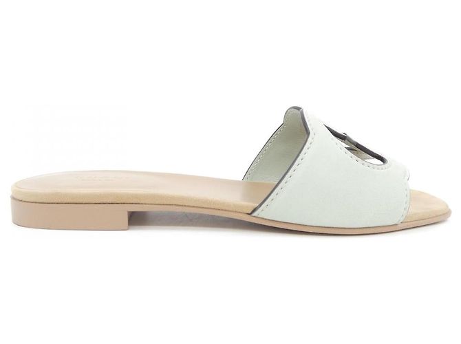 Sandales en daim Gucci Interlocking G Bleu