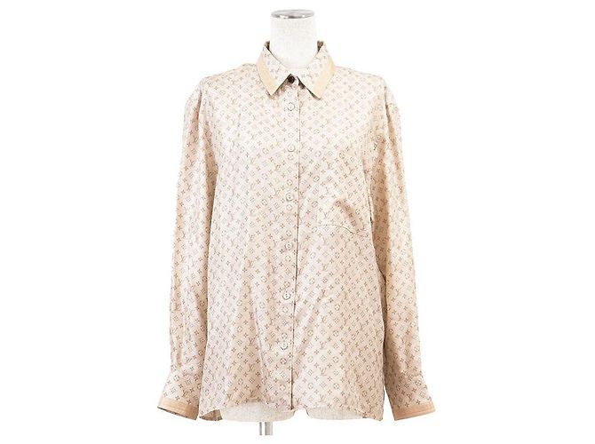 Camicia in seta Louis Vuitton Monogram D'oro