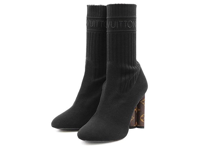 Botas de malha Silhouette Line Louis Vuitton Preto
