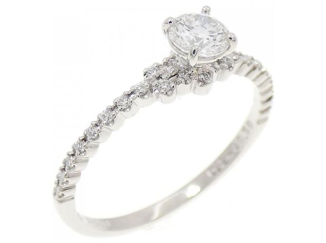 Autre Marque AHKAH Platin-Diamantring Silber