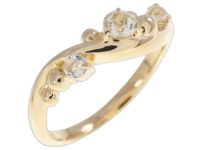 Autre Marque Anello 4°C Moonstone Au750 D'oro