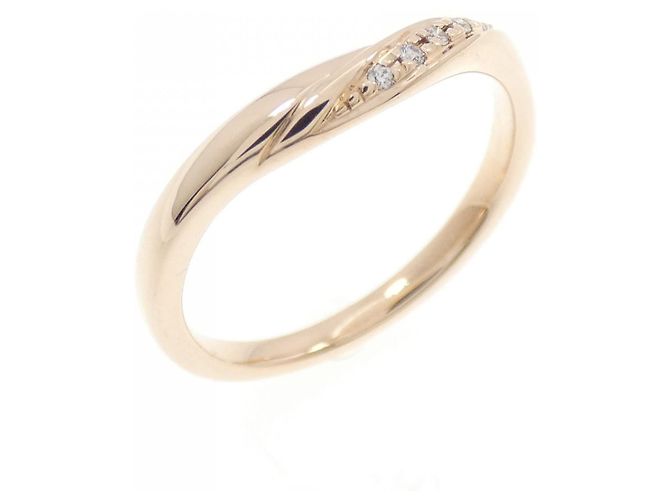 Autre Marque Anello 4°C in oro rosa K10 e diamanti