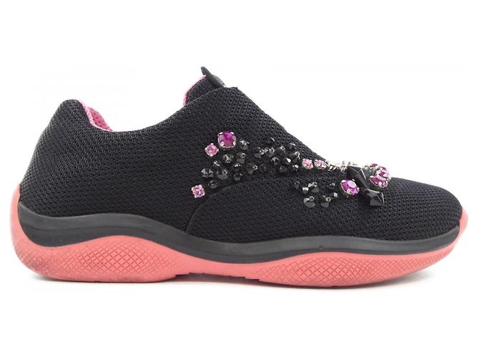 Baskets Prada Noir