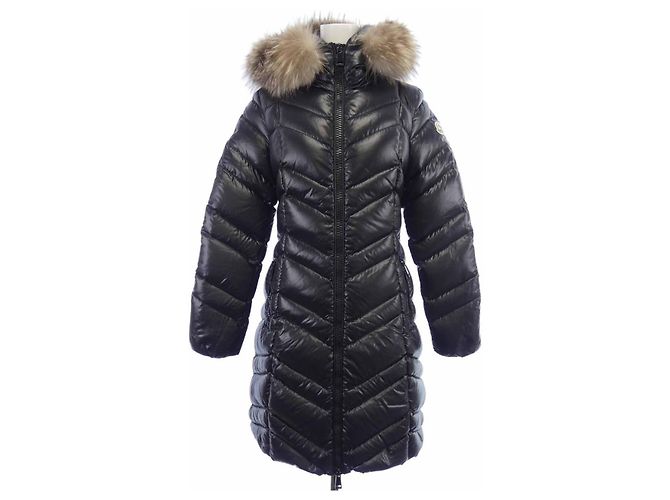 Moncler FULMAR Blue Frost Fox Down Coat