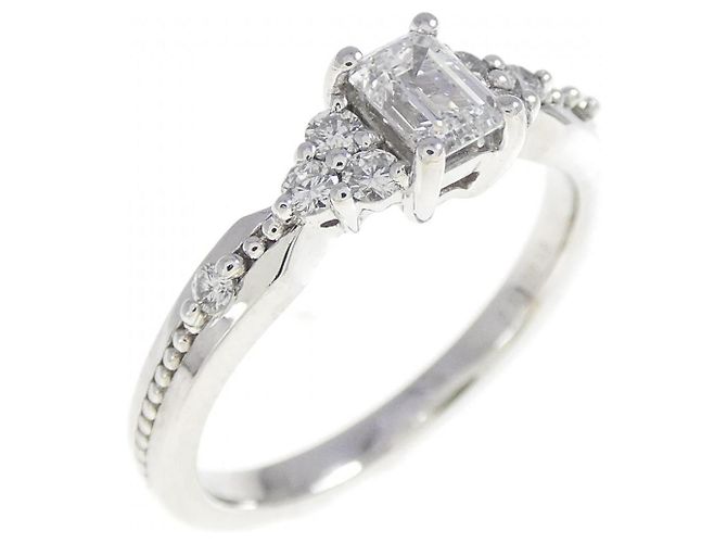 Autre Marque Gstv Platinum Diamond Ring Silber