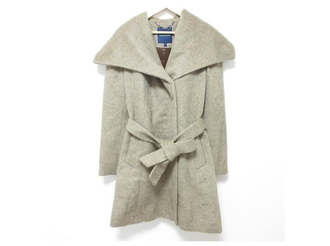 Autre Marque Abrigo de alpaca con cuello grande de Cole Haan Beige