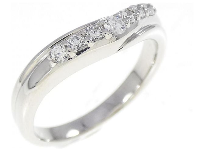 Autre Marque Pt950 Diamantring Silber