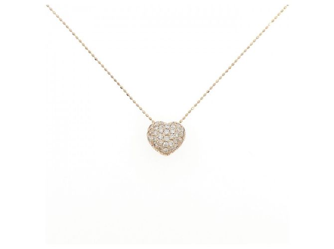 Autre Marque Au750 Diamant Halskette Pink