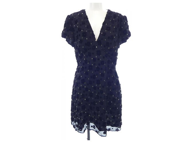 Céline Celine Kleid Schwarz Golden