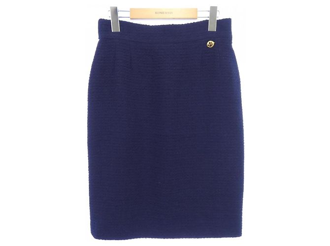 Timeless Falda Chanel Azul Azul marino