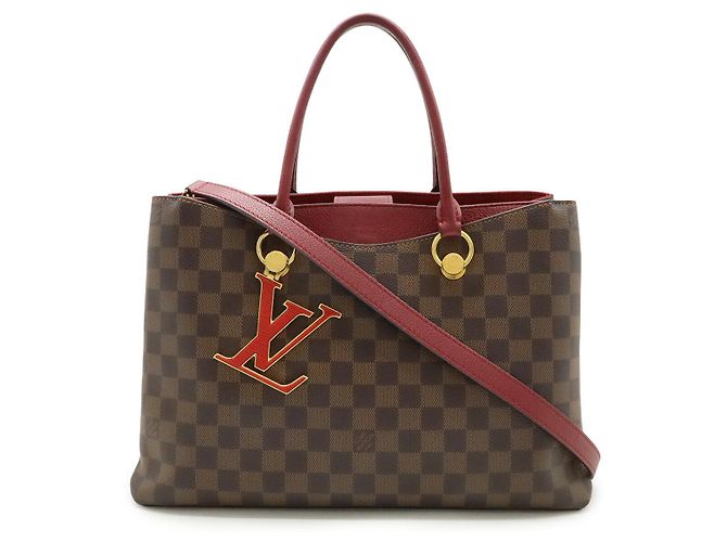 Borsa 2way Louis Vuitton LV Riverside Damier Marrone