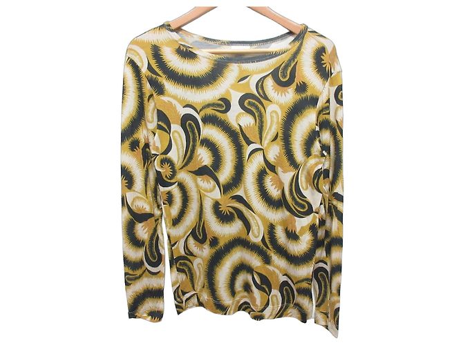 Autre Marque Top a maniche lunghe Botanical Dries Van Noten Giallo