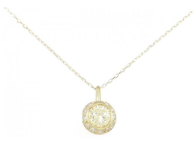 Autre Marque Collar de Diamante Au750 Dorado
