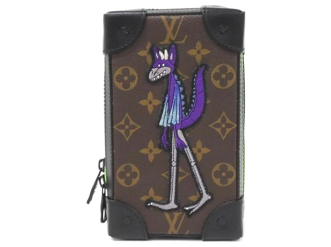 Bolsa de ombro Louis Vuitton Soft Trunk Phone Box Monogram Marrom