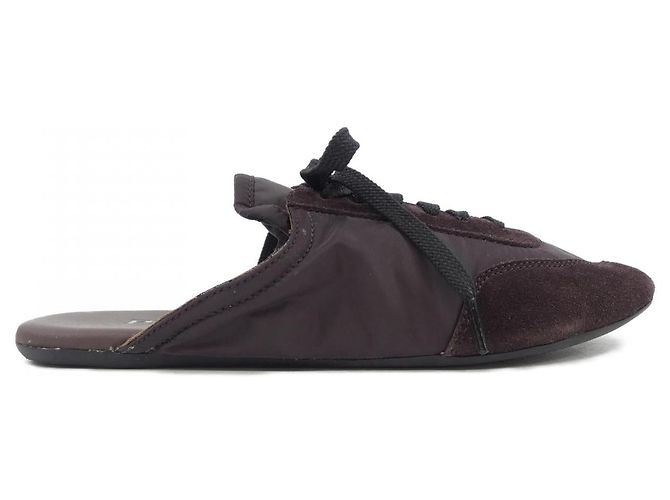 Chaussures en daim Prada COLLAPSE RE-NYLON Marron