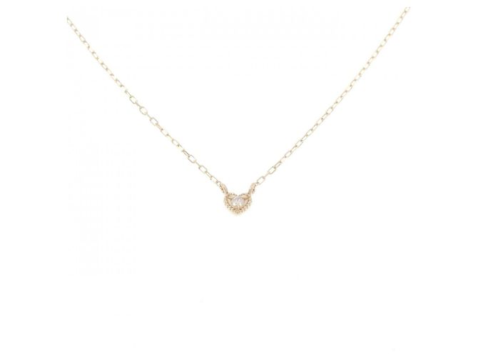 Autre Marque Collana in oro giallo K10 e diamanti D'oro