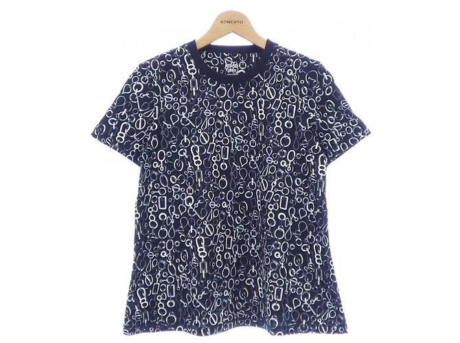 Hermès Camiseta de algodón DO RE BOUCLES Hermes Negro