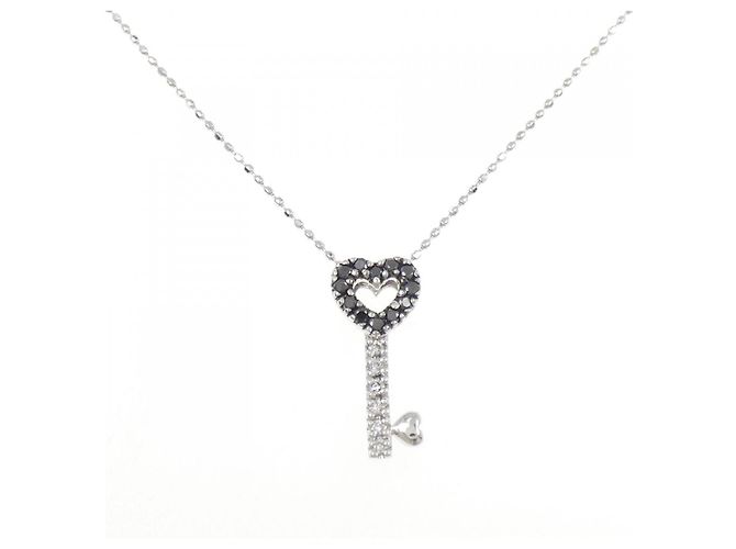 Autre Marque Ponte Vecchio Au750 Diamant-Halskette Silber