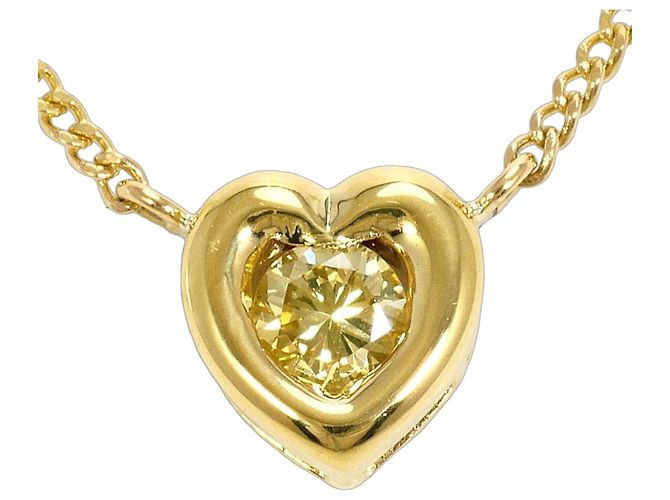 Autre Marque Collana in oro Au750 e diamanti gialli D'oro