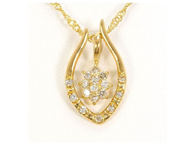 Autre Marque Collana con diamante Au750 D'oro