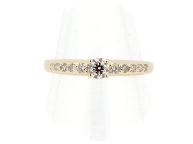 Autre Marque Anillo GSTV Brown Diamond Au750 Dorado