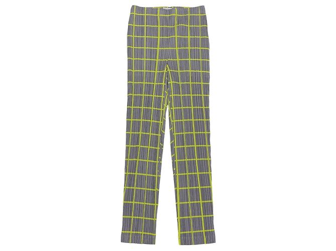 Issey Miyake PLEATS PLEASE Polyester Pants Brown Yellow