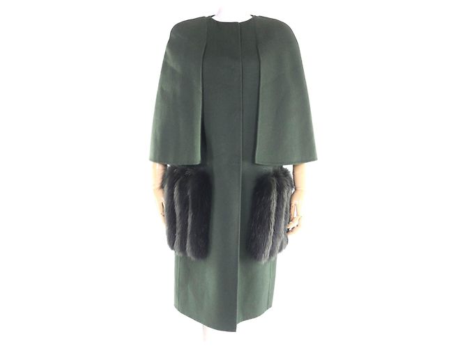 Fendi Wool Coat Green