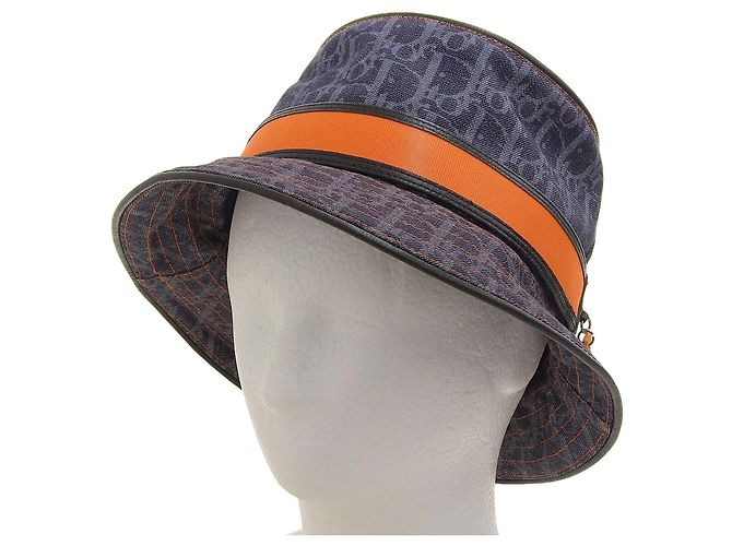 Cappello in cotone Christian Dior Blu Arancione