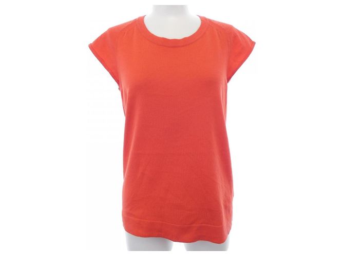 Hermès Hermes Strickoberteil Rot