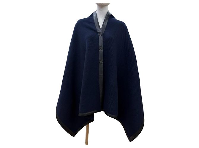 Hermès Sciarpa in lana e cashmere Hermes Blu navy 