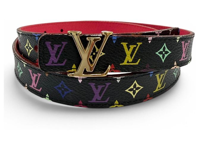 Cinturón de cuero Monogram Louis Vuitton Multicolor Monograma