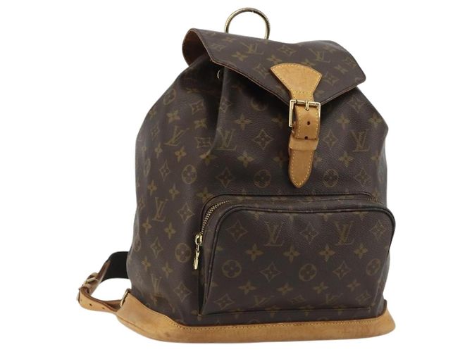 LOUIS VUITTON Monogram Montsouris GM Backpack M51135 LV Auth 190248