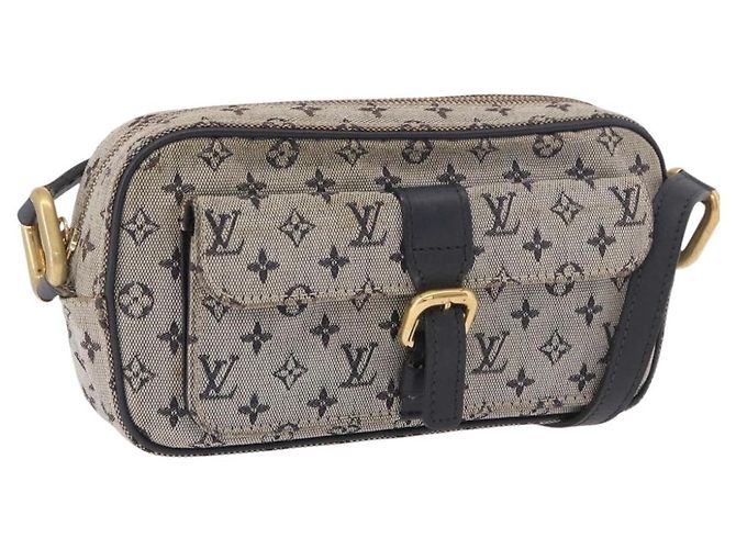LOUIS VUITTON Bolsa de Ombro Monogram Mini Juliet MM Azul M92004 LV Auth BA13715
