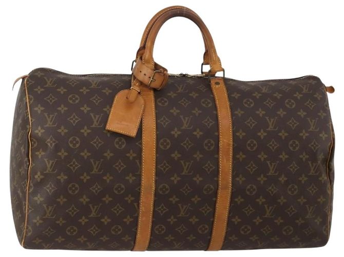LOUIS VUITTON Bolsa Boston Monogram Keepall 55 M41424 LV Auth 189523 Monograma