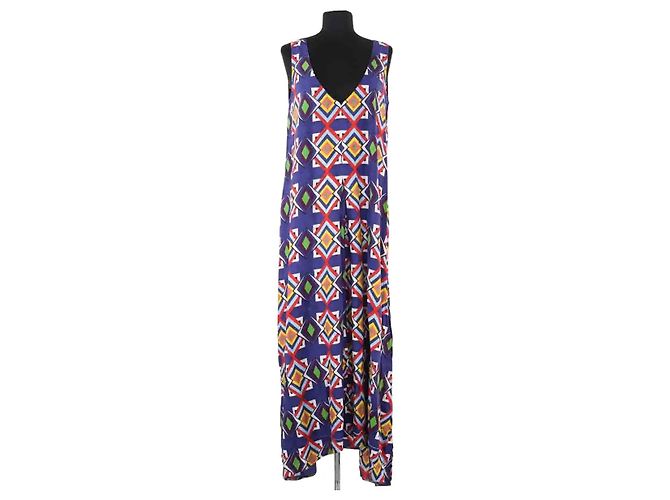 Autre Marque AML Paris Kleid aus blauer Seide