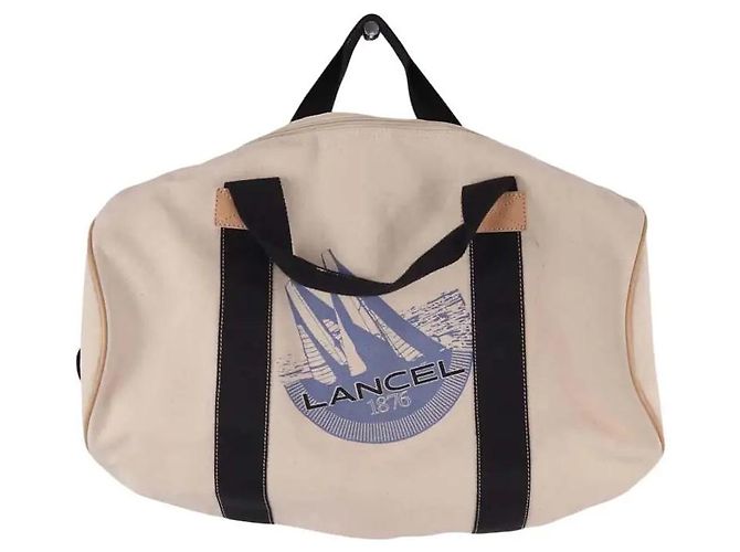 Lancel Mala de viagem écru
