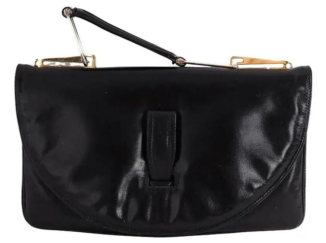 Bolsa Lancel de couro preta Preto