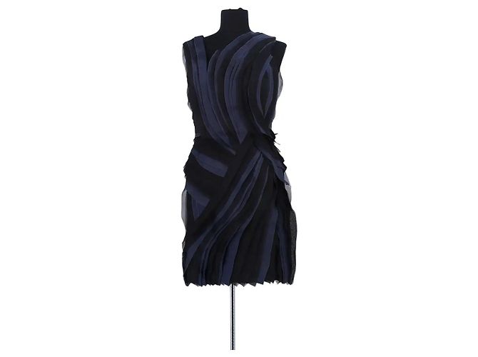 Lanvin Vestido de seda negro