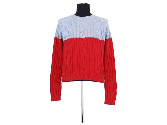 Rochas Baumwollpullover in Rot 