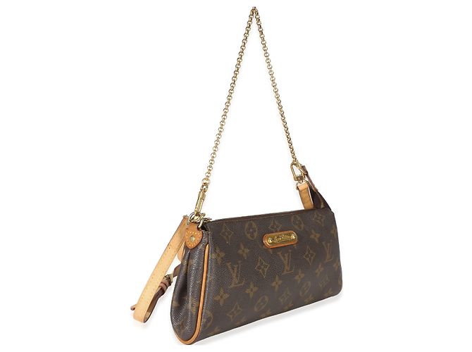 Clutch Eva em Canvas Monogram Louis Vuitton Marrom