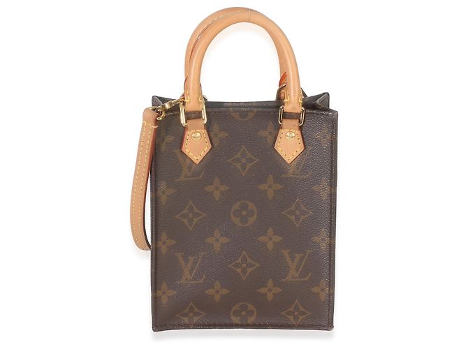 Louis Vuitton Monogram Canvas Petit Sac Plat Marrom