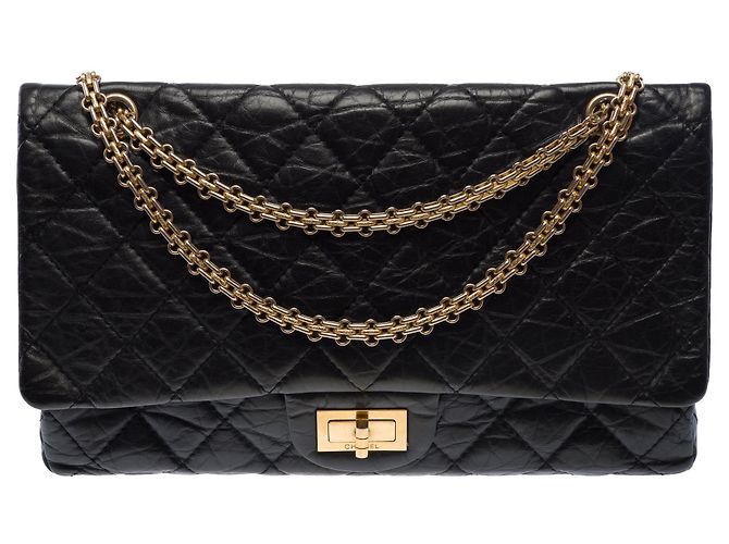 Mademoiselle Borsa CHANEL 2.55 in Pelle Nera - 103727 Nero