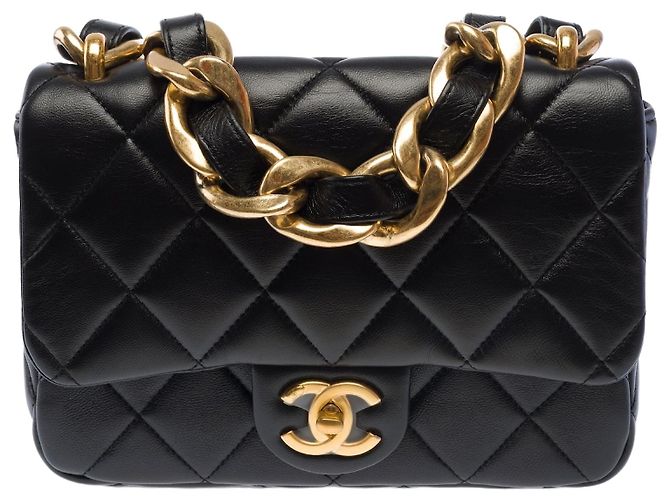 Bolsa CHANEL Timeless/Classique em Couro Preto - 103745