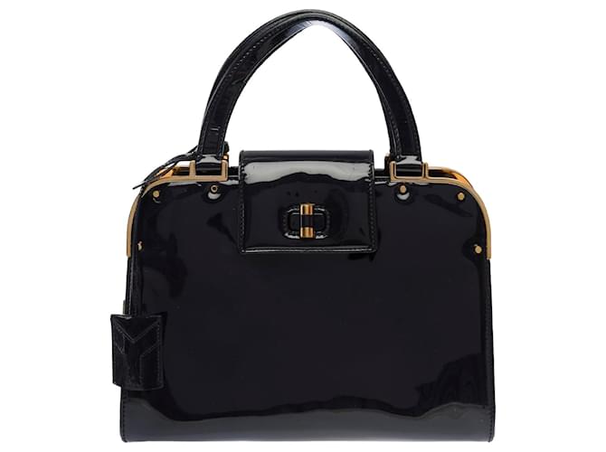 YVES SAINT LAURENT Tasche aus dunkelblauem Leder - 103694 Marineblau 